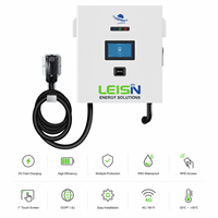 Chargeur mural DC pour véhicules électriques 20kW 30kW 40kW, borne de recharge rapide CCS2 à une seule prise, chargeur commercial OCPP