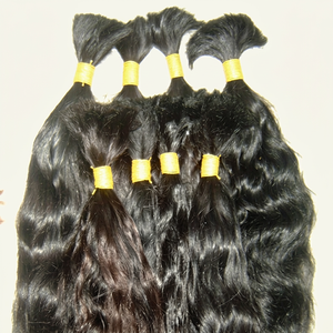 Cabello humano indio remy sin procesar, el más popular, 100% a granel, cabello indio Virgen al por mayor - Product Image 1