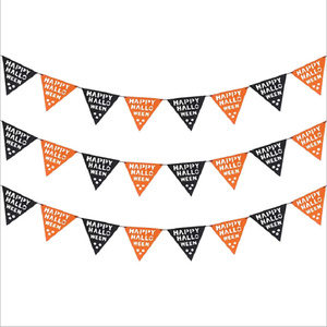 Ghirlanda Decorativa in Poliestere, Striscione di Bandierine per Halloween, Capodanno, <span class=keywords><strong>Natale</strong></span>, Festa del Papà, Matrimonio, Compleanno - Product Image 1