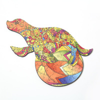 Ensemble de puzzles éducatifs en bois personnalisés avec logo, avec boîte cadeau pour la promotion d'entreprise