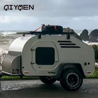 Caravane compacte rétro de type larme, prix usine, norme américaine, carrosserie en fibre de verre légère, pour 2 personnes