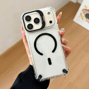 Suitable for iPhone 17 case, new lens stand, transparent full-cover shockproof phone case - Product Image 2