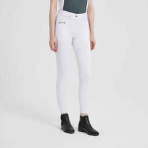 Pantalones de Montar Blancos de Alta Gama para Mujer, Personalizados, con Costuras Modernas, Elásticos y con Silicona para Productos Ecuestres, Se Pueden Personalizar - Product Image 6