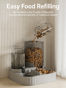 Comedouros Automáticos Inteligentes Portáteis e Ecológicos para Animais de Estimação, Dispensador de Água de Grande Capacidade, Tigelas para Cães e Gatos com Separação de Alimentos Secos e Úmidos - Product Image 5