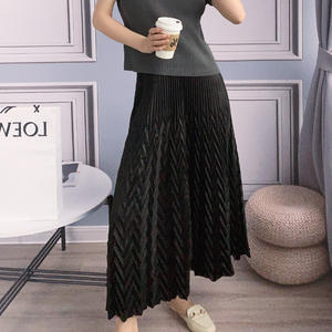 Ropa de Mujer Tallas Grandes Ropa de Mujer Verano Falda de Cintura Alta y Vuelo Amplio en Forma de <span class=keywords><strong>V</strong></span> Elegante y Dulce - Product Image 4