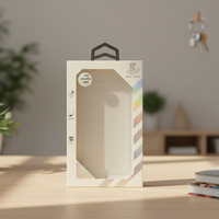 Étui de téléphone portable universel BQC CASE, style INS, design de luxe, antichoc, avec poignée, décoration intégrée, boîte en papier pour la vente au détail