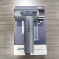 Secador de Pelo VVUCCO OEM de Alta Velocidad, 100000 rpm, Recargable, Iónico, sin Escobillas, 300W, 9 Velocidades, con Boquilla Concentradora, para Viajes