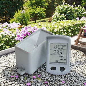 तापमान और रेडियो नियंत्रित घड़ी के साथ वर्षा गेज मीटर - Product Image 6