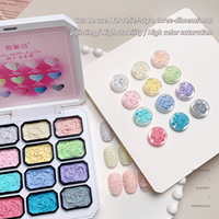 12 couleurs ensemble chérie sans rinçage Texture Sculpture Gel Nail Art Gel Palette peinture Gel pour ongles