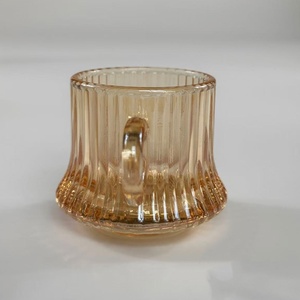 Taza de Café Creativa de Vidrio Ámbar de Boca Ancha de 150 ml con Asa, Impresión Serigrafiada, Fácil de Abrir, para Té de la Tarde y Bebidas Energéticas - Product Image 5