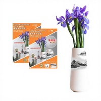 Papel Transparente para Calcomanías Acuáticas A.DSon, 20 Hojas, Personalizables, Transferencia por Agua, Imprimibles, para Cajas de Cosméticos, Digitales