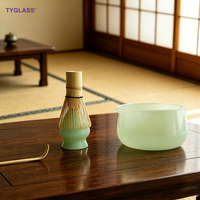 Support pour fouet à matcha en verre, résistant à la chaleur, en borosilicate de qualité alimentaire, écologique, classique, avec logo personnalisé, accessoires pour matcha