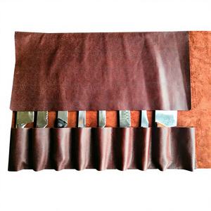 Estuche Portátil Multifuncional de Cuero Genuino Premium a Prueba de Olores para Cuchillos de Chef, Caja de Almacenamiento Profesional para Cuchillos Culinarios - Product Image 1