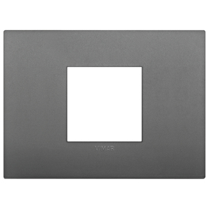 Vimar Placca Classic 2M Centrali Grigio 12.2x9x0.9 Cm Wall <b>Switch</b> Cover - Product Image 1