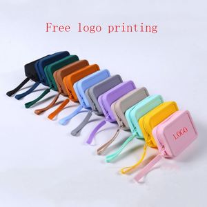 High-Value New Simple Silicone Zipper Storage Bag <b>Small</b> Size Unisex Multi-Purpose Large Capacity Portable Carry-On Coin <b>Purse</b> - Product Image 3