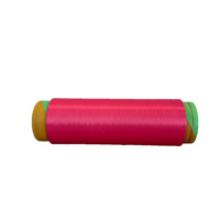 En stock, prix d'usine, fil teint en masse 75D/72F, fil DTY de qualité AA, 100% polyester, fil à tricoter en filament, en vente