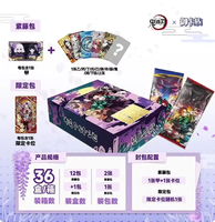 Vente en gros de cartes à collectionner originales et authentiques Demon Slayer, cartes à jouer inspirées de l'anime, emballées dans du papier, édition PR, jeu de société