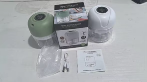 Appareil de cuisine intelligent multifonctionnel, presse-ail électrique et hachoir à viande pour les besoins de préparation d'oignons, de gingembre et d'épices - Product Image 6