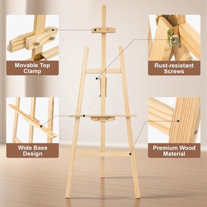 <span class=keywords><strong>Chevalet</strong></span> <span class=keywords><strong>de</strong></span> Peinture Professionnel en Bois Pliant pour Artistes, Présentoir d'Esquisses 1,5 M, Vente en Gros d'Usine - Product Image 2