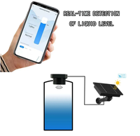 Detector ultrasónico inalámbrico para paneles solares, sensor de nivel de agua, combustible y líquidos, indicador de alarma, medidor de agua remoto, monitor con aplicación.