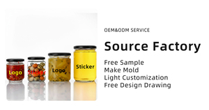 3Oz 4oz 5oz 7Oz 8oz 10oz 12oz 16oz 32oz gia vị mật ong mứt thực phẩm lưu trữ phục hồi vòng lọ thủy tinh có nắp đậy - Product Image 6