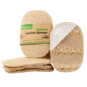 Wholesale 100% Biodegradable Natural Loofah Sponge Effective Dishwashing Luffa Scourer <strong>Scrub</strong> <strong>Brush</strong> Model BM-12 Cleaning <strong>Brushes</strong> - Product Image 3