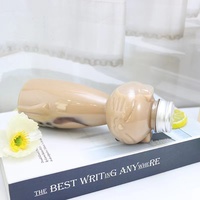 Bouteille de boisson en forme de chat en plastique jetable PET de 500ML nouveau type avec bouchon à vis en aluminium pour jus Soda café thé