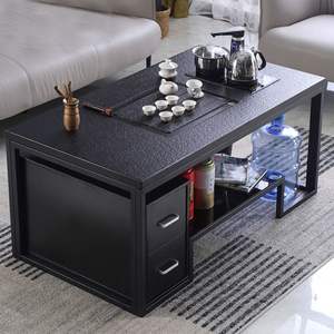 Mesa de Té Kung Fu con Calentador de Agua Integrado, Eléctrica, de Acero Inoxidable, para Sala de Estar u Oficina, Diseño Sencillo para el Hogar - Product Image 4