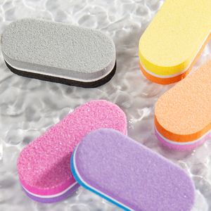 100/180 Nail tập tin miếng bọt biển đánh bóng Công cụ chà nhám khối cầu vồng hai mặt có thể giặt Eva Mini Nail đệm khối cho móng tay tự nhiên - Product Image 6