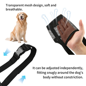 Lightweight Nylon Mesh <strong>Dog</strong> Muzzle Breathable Pet Mouth Guard Anti Barking Soft Fabric Cover for Small Medium <strong>Dogs</strong> - Product Image 5