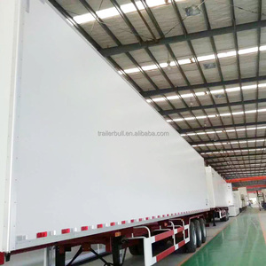 Rimorchio dei Semi del camion della scatola dell'isolamento del rivestimento leggero FRP di 40ft 2 assi per i carichi asciutti di controllo della temperatura del trasporto - Product Image 2