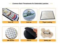 Écussons brodés personnalisés sur mesure pour fournisseurs, appliques brodées thermocollantes et à scratch avec logo personnalisé pour vêtements