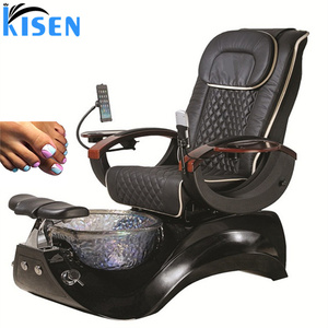 Sillón de Pedicura y Masaje Ajustable de Acero Inoxidable de Lujo KISEN con Hidromasaje para Salón de Uñas, Estación de Manicura y Pedicura - Product Image 2