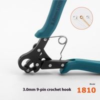 Pince à boucles d'oreilles pour la fabrication de bijoux à 9 broches 1.5/2.25/3.0MM Outil de bouclage pour l'artisanat et l'application de sertissage d'emballage de fil