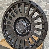 Jantes de course tout-terrain 17 pouces en alliage noir mat avec revêtement complet, PCD 139,7 mm, largeur 8,5, pour véhicules 4x4