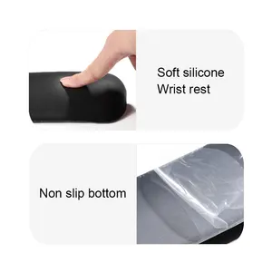 Ergonomic Mouse Pad Wrist Support Silicone Gel Non-Slip Computer Wrist Support Vertical Mouse Pad For Laptop Office Work