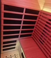 Fournisseur OEM de sauna infrarouge intérieur en bois de hemlock pour 2 personnes avec panneau de commande