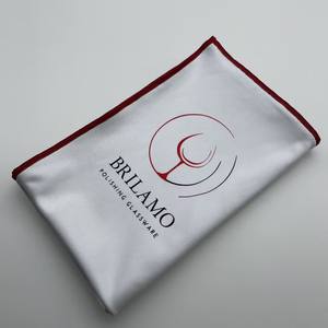 Bianco 220gsm 40x40 cm senza lanugine in pelle scamosciata per lavare le lenti asciugamano in microfibra in vetro per la pulizia delle finestre - Product Image 2