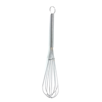 Mini fouet à œufs IMS en argent chromé, design classique, en stock, 25,3x5 cm, pour restaurants