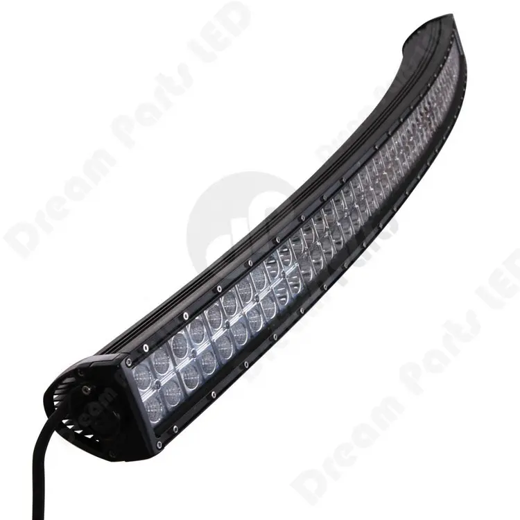 Barra de luz led curvada para SUV, pieza de coche, 55 pulgadas, 312w, 4x4