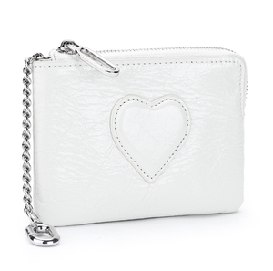 Oil Wax Cowhide Leather Wristlet Keychain <b>Wallet</b> Genuine Leather Designer Coin Purse Keychain <b>Wallet</b> Mini <b>Small</b> Purse Bag - Product Image 5