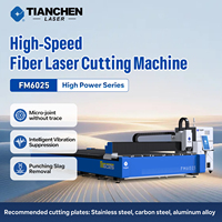 Machine de découpe laser à fibre haute vitesse TIANCHEN FM6025 pour acier inoxydable, acier au carbone, aluminium, tôles métalliques, découpeuse laser CNC 6025