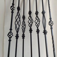 Facile à installer Noir 1/2 "Creux Carré Basketball Knuckles Broches Métalliques pour Décoration de Rampe Intérieure Vente Chaude