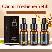 Recharge d'aromathérapie automobile 10 ml en verre, diffuseur de parfum désodorisant aux huiles essentielles végétales, parfum longue durée avec compte-gouttes