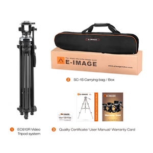 Trípode de Cámara de Video Portátil Ligero de Fibra de Carbono E-IMAGE EC610R - Product Image 6