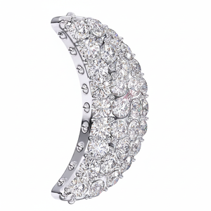 Biojoux Stainless Steel Crescent Moon Crystals 12mm Hypoallergenic Trendy <b>Stud</b> <b>Earrings</b> for Women Elegant Crystal Design - Product Image 2