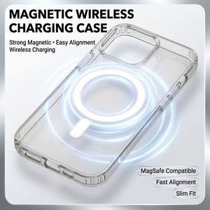 Nouvelle coque de téléphone transparente en TPU+PC avec charge magnétique sans fil, antichoc et électro-plaquée pour 16/15/14/<span class=keywords><strong>13</strong></span> <span class=keywords><strong>Pro</strong></span> Max - Product Image 2