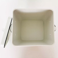 Poubelle de rangement pour poudre à laver en métal de grande capacité Conteneur pour poudre de détergent à lessive Conteneur de rangement ménager avec couvercle