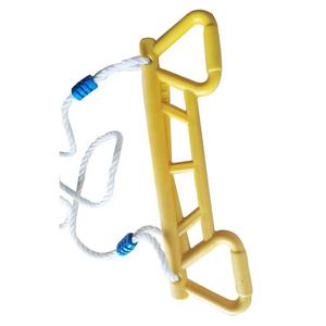 เชือกสำหรับใช้ในยิมบาร์เด็กเล่นฟิตเนสแบบมีห่วงพลาสติกสีเหลือง - Product Image 3