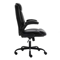 Chaise de bureau de direction confortable avec soutien lombaire, hauteur et accoudoirs réglables, chaise de travail ergonomique pour le bureau